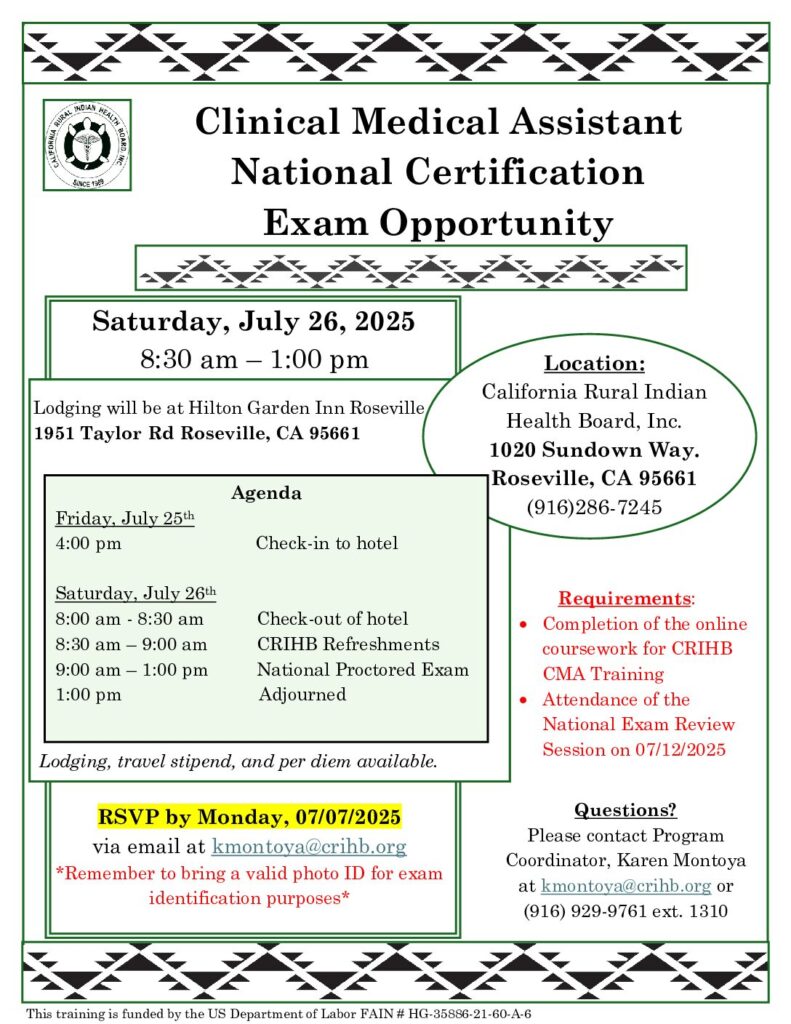 Clinical Medical Assistant National Certification Exam
