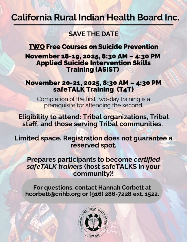 Applied Suicide Intervention Skills Training (ASIST)