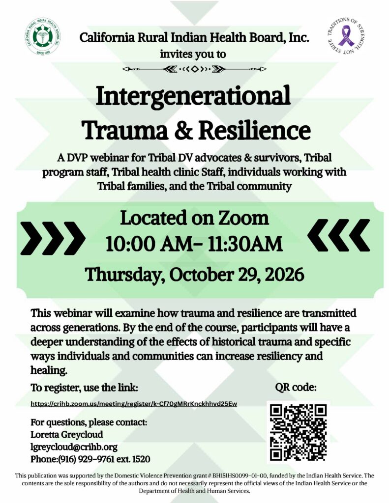 Intergenerational Trauma & Resilience